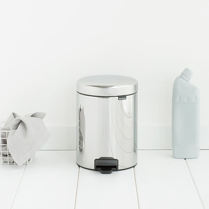 Кош за смет с педал Brabantia NewIcon 5L, Brilliant Steel