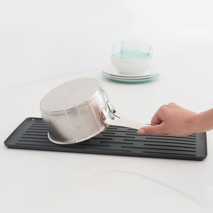 Сушилник за съдове Brabantia Dark Grey, компактен