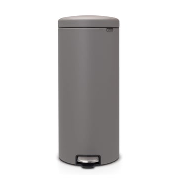 Coș de gunoi cu pedală Brabantia NewIcon 30L, Mineral Concrete Grey