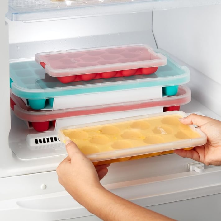 Форма за лед с капак Lekue, 18 топчета