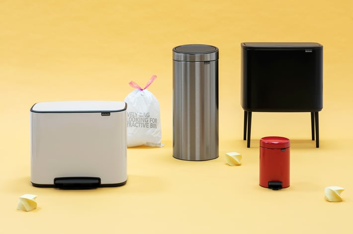 Кош за смет Brabantia Touch Bin 2x20L, Brilliant Steel