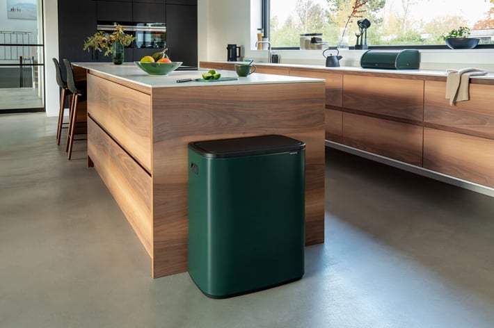 Кош за смет Brabantia Bo Touch 2x30L, Pine Green