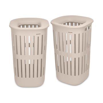 Laundry Basket Brabantia Collect-It 55L, Soft Beige, set of 2