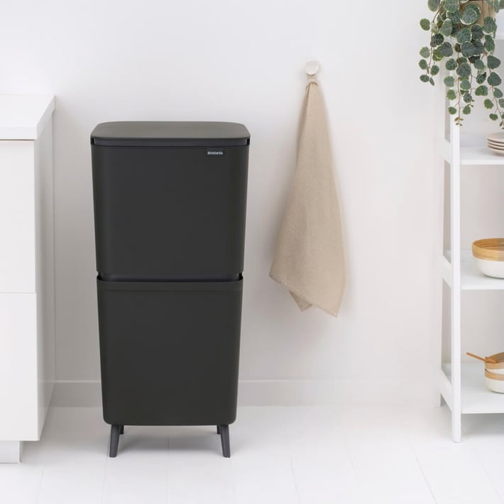 Recycle Bin Brabantia SortUp Hi 20+25L, Dark Grey