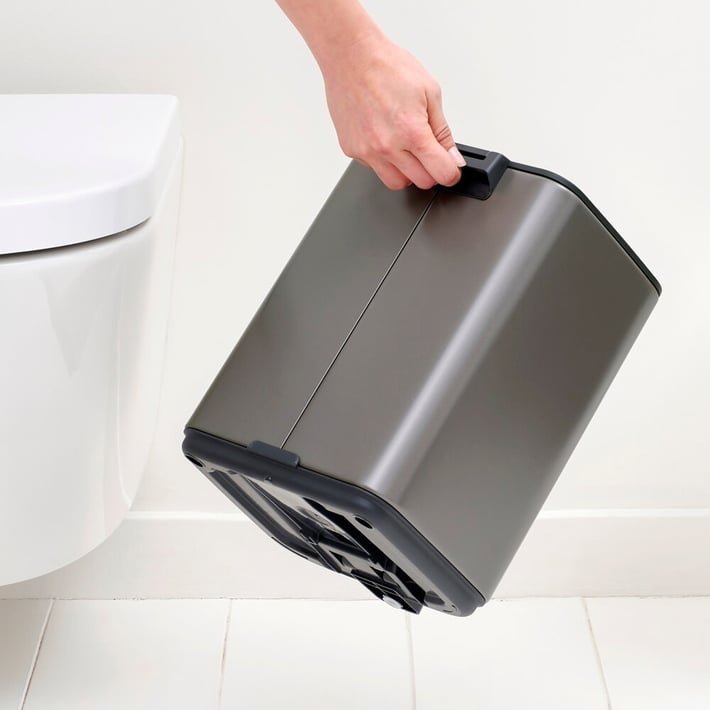 Coș de gunoi Brabantia Bo Pedal 7L, platină