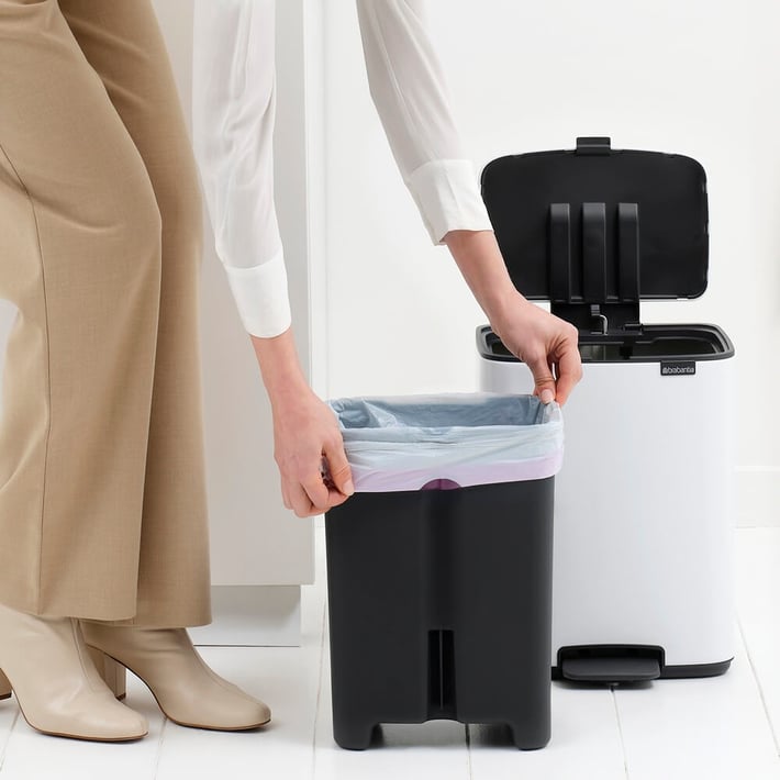 Coș de gunoi Brabantia Bo Pedal 12L, White