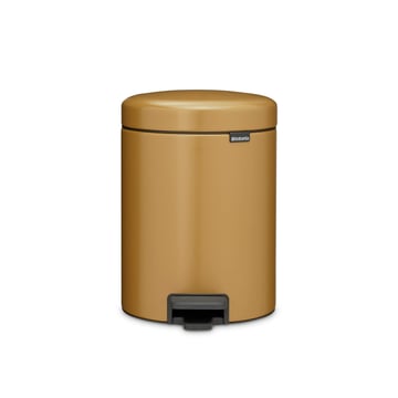 Coș de gunoi cu pedală Brabantia NewIcon 5L, Warm Gold