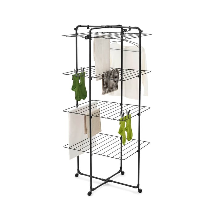 Uscător de rufe Brabantia Hangon Tower 30 m, Matt Black