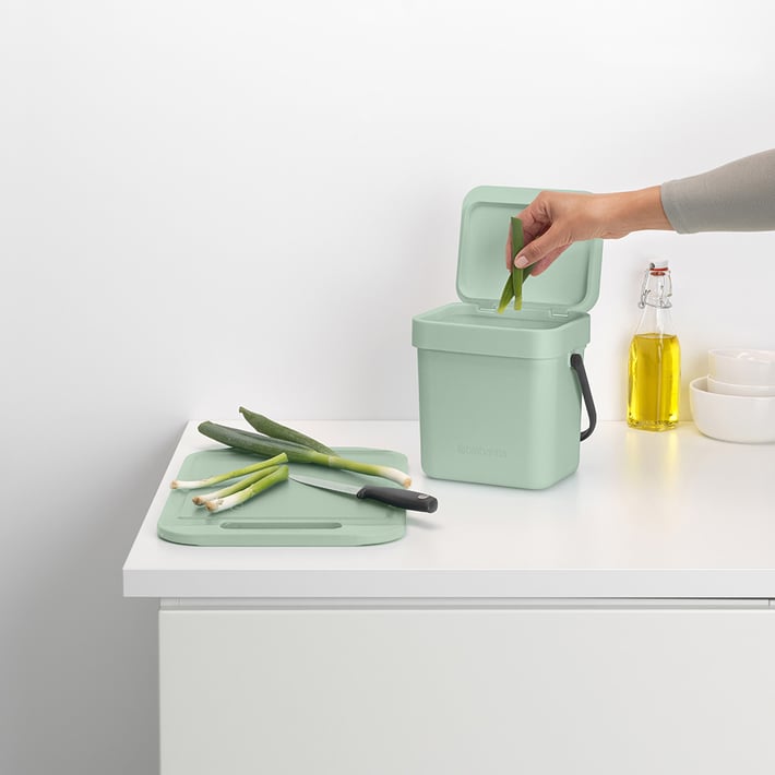 Кош за смет за разделно събиране Brabantia Sort&Go 3L, Jade Green