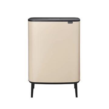 Coș de gunoi Brabantia Bo Touch Hi 2x30L, Soft Beige