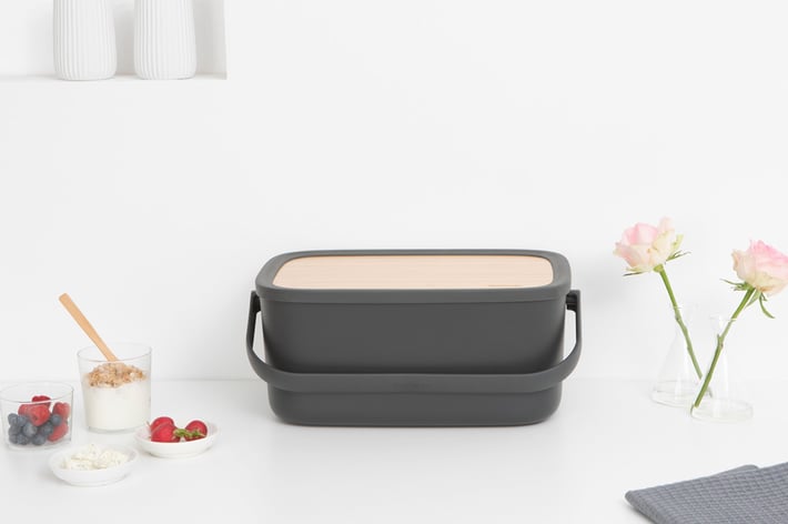Кутия за хляб Brabantia Nic, Dark Grey