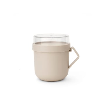 Soup Mug Brabantia Make&Take Soft Beige 600ml, Plastic