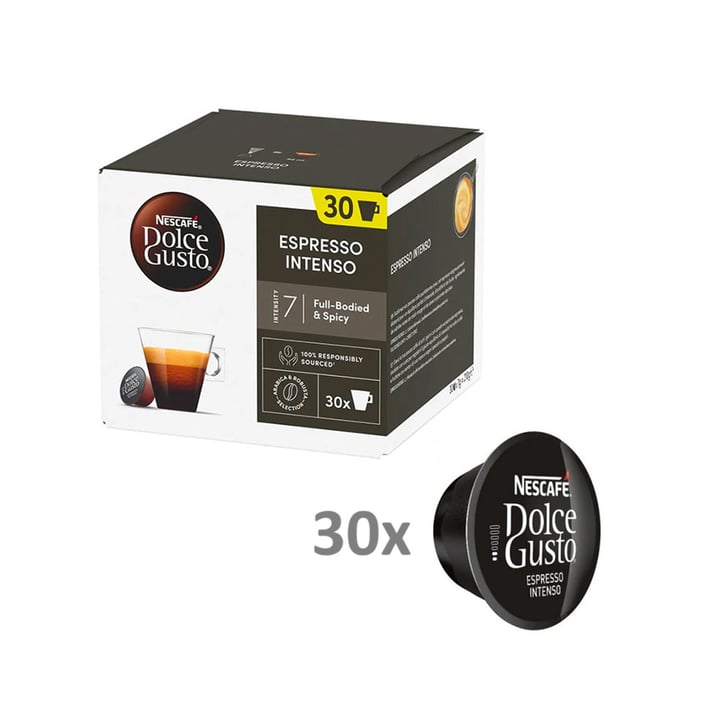 Промо-комплект Еспресо машина 3в1 Muhler MCM-601 + 2 чаши за еспресо Luigi Ferrero Coffeina 80ml + 30 капсули Dolce Gusto Espresso Intenso