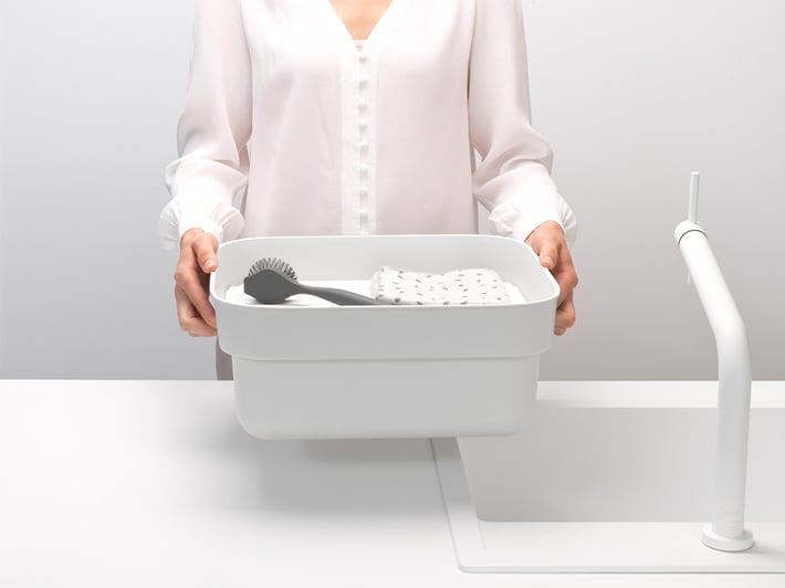 Купа за миене и отцеждане Brabantia, Light Grey