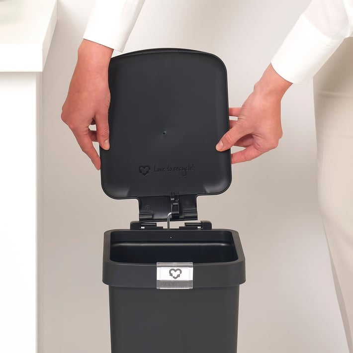 Кош за смет с педал Brabantia StepUp 10L, Dark Grey