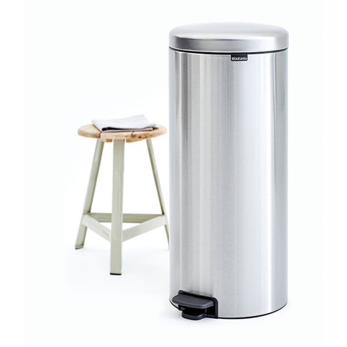 Кош за смет с педал Brabantia NewIcon 30L, Matt Steel Fingerprint Proof