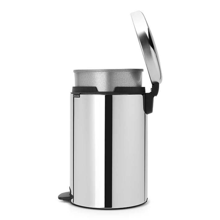Кош за смет с педал Brabantia NewIcon 20L, Brilliant Steel, метална кофа