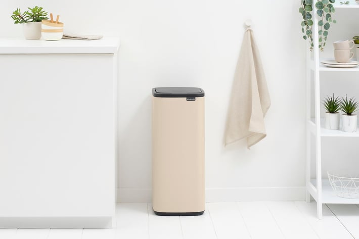 Coș de gunoi Brabantia Bo Touch 30L, Soft Beige
