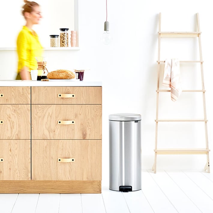 Кош за смет с педал Brabantia NewIcon 30L, Matt Steel Fingerprint Proof
