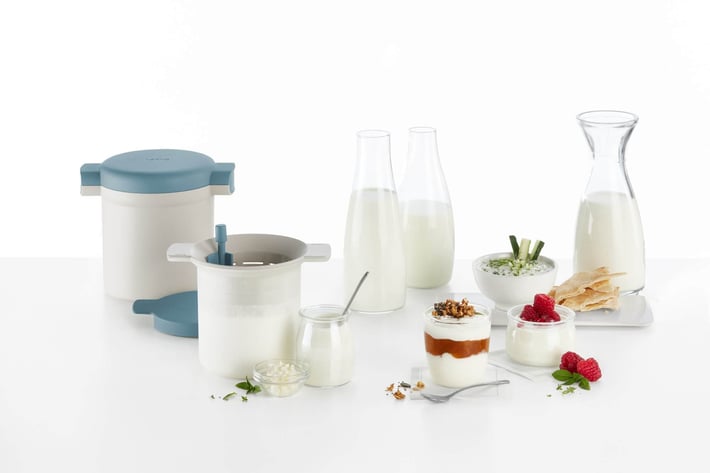 Комплект за приготвяне на кефир и йогурт Lekue