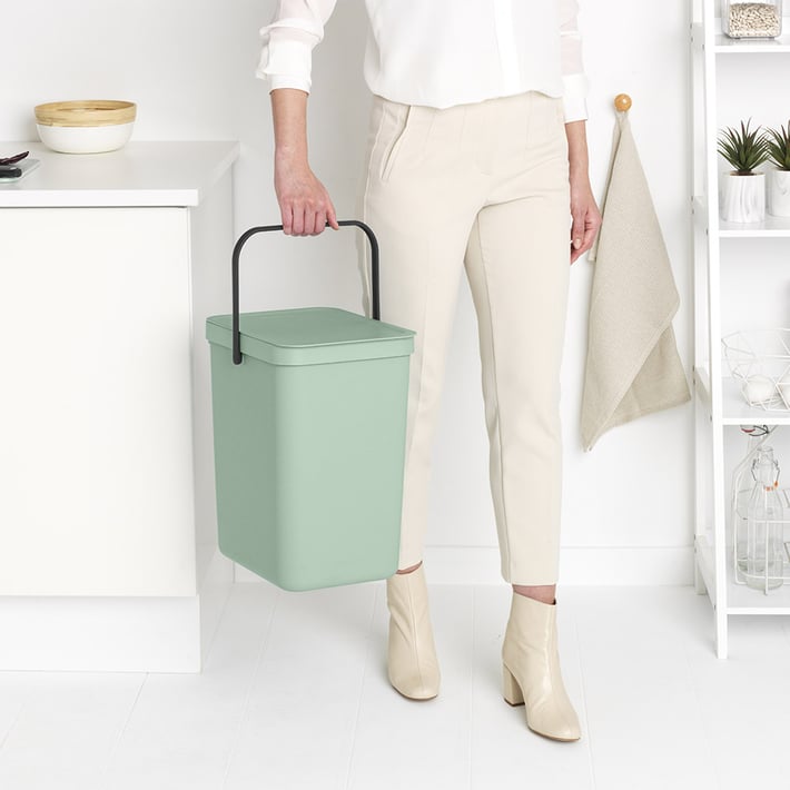 Кош за смет за разделно събиране Brabantia Sort&Go 25L, Jade Green
