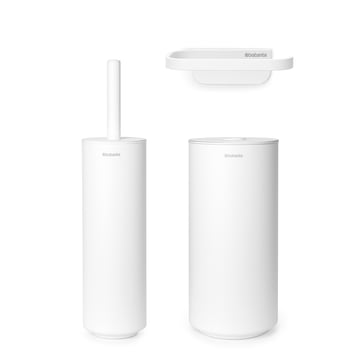 Комплект аксесоари за тоалетна Brabantia MindSet Mineral Fresh White N 3 части