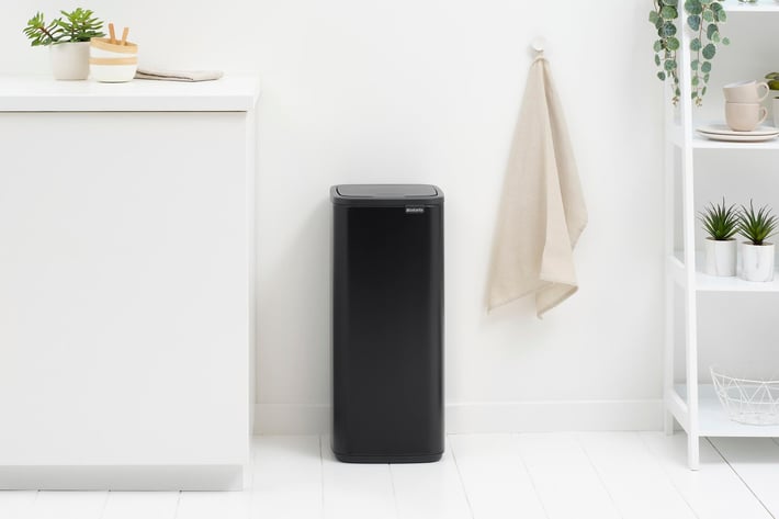 Coș de gunoi Brabantia Bo Touch 30L, Matt Black