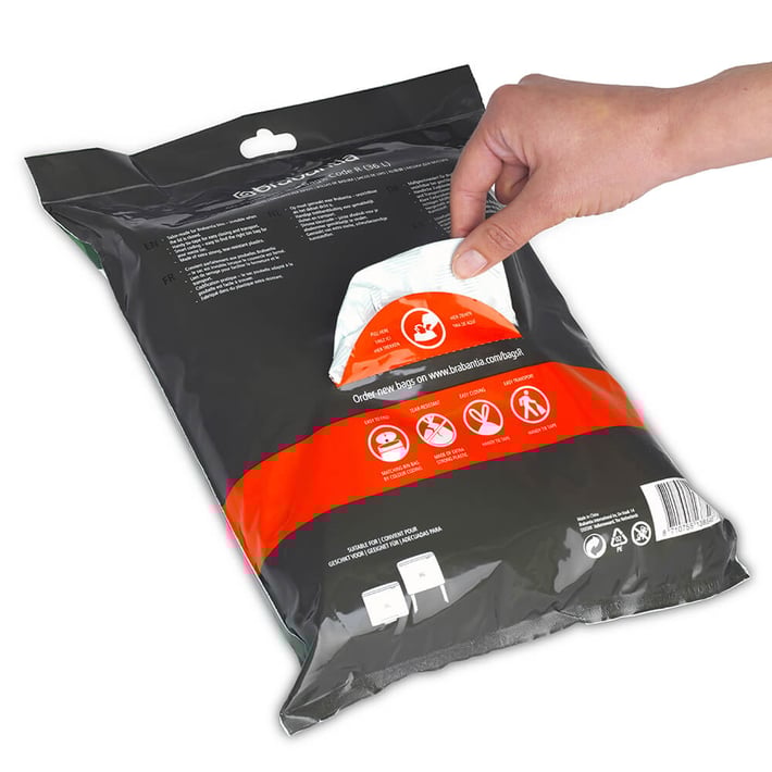 Торба за кош Brabantia PerfectFit Bo, размер R, 36L, 40 броя, пакет