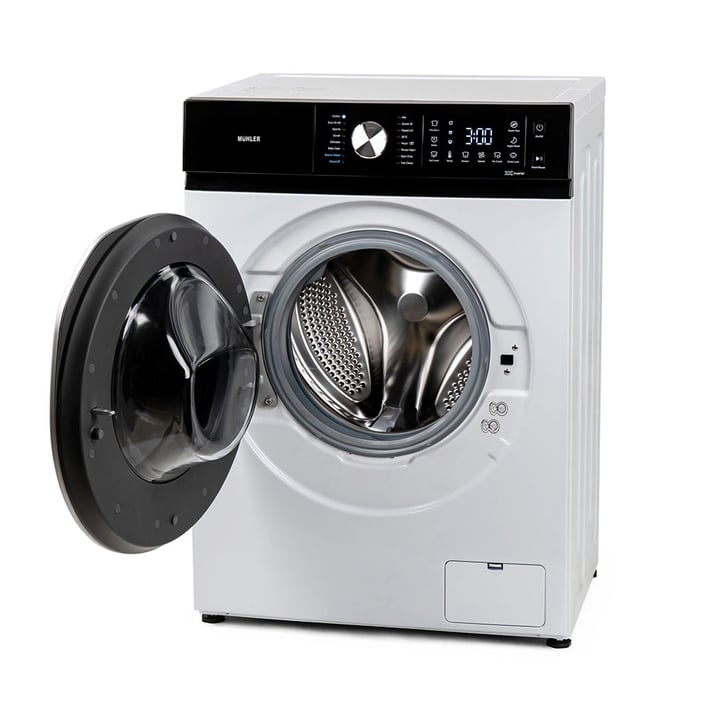 Промо-комплект Инверторна пералня Muhler IWM7140NWA, 7kg + Керамична парна ютия SI-2520C, 2400W