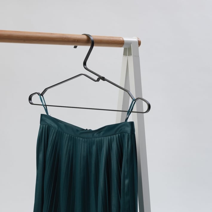 Закачалки за дрехи Brabantia Linn Black, алуминий, черни, 4 броя