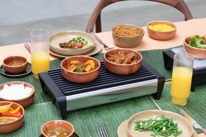 Уред за притопляне Brabantia Matt Steel, 2 подгревателя