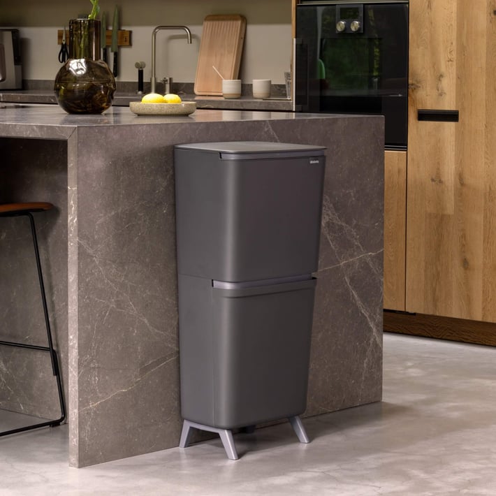 Recycle Bin Brabantia SortUp Hi 20+10+10L, Soft Beige