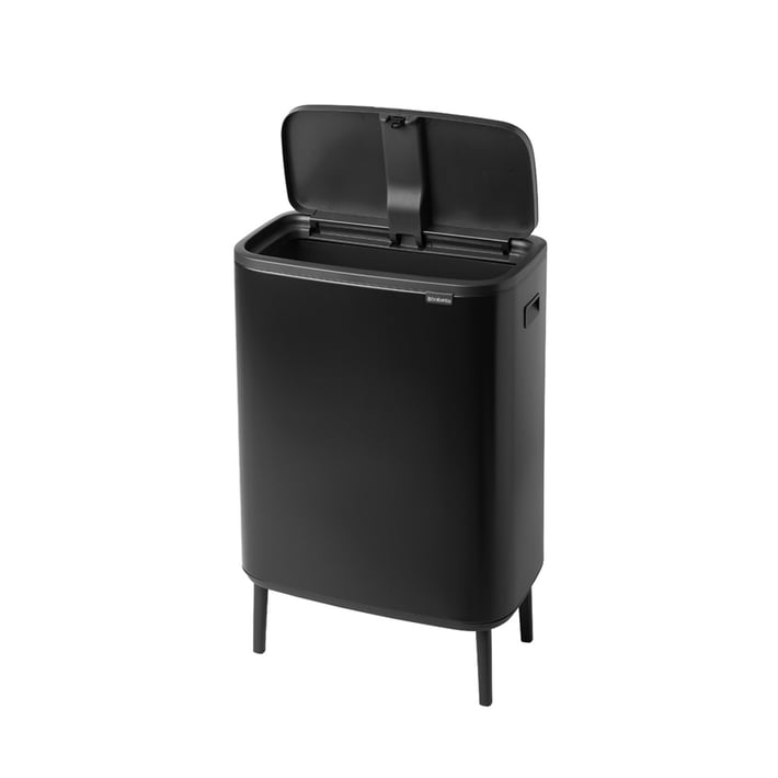 Bo Touch Bin Hi Brabantia, 60 litre, Plastic Bucket Matt Black