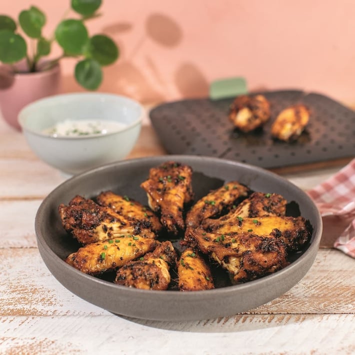 Подложка за печене във фритюрник с горещ въздух Lekue 22x22cm, сива