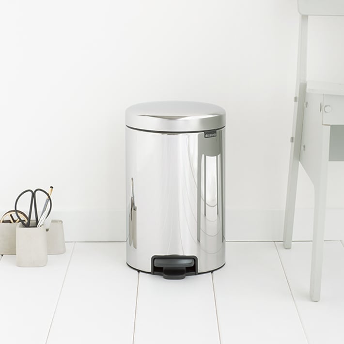 Кош за смет с педал Brabantia NewIcon 12L, Brilliant Steel