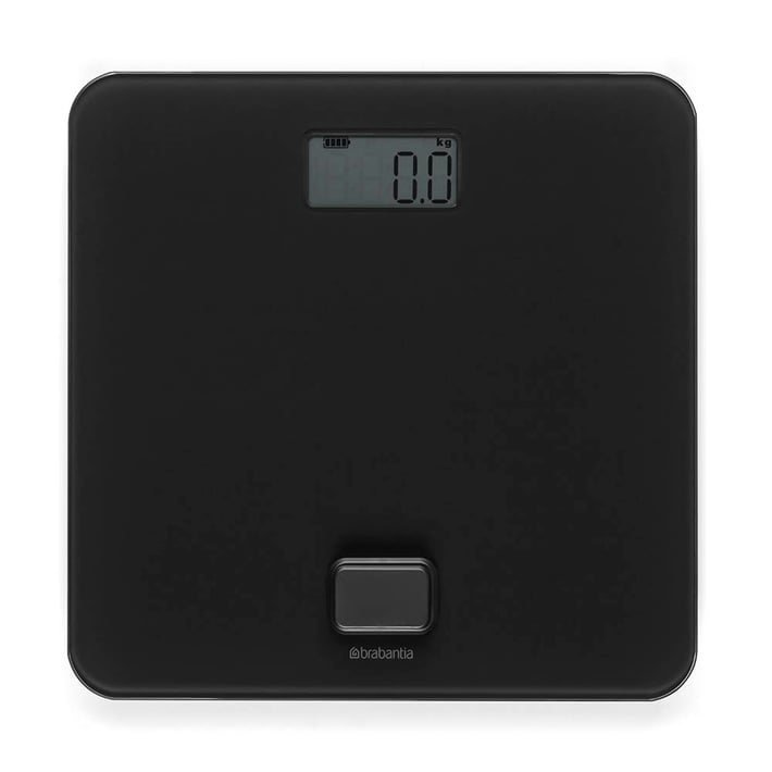 Дигитална везна за баня Brabantia ReNew Dark Grey, работа без батерии