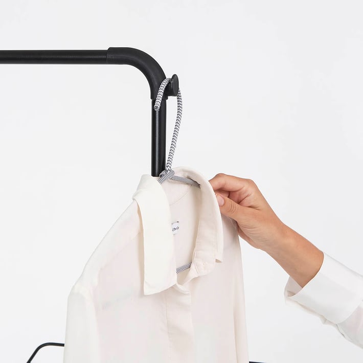 Сушилник за дрехи Brabantia Hangon, 25m, допълнителен прът, Matt Black