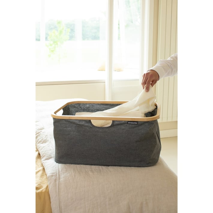 Панер за пране Brabantia Linn 40L, Pepper Black, сгъваем