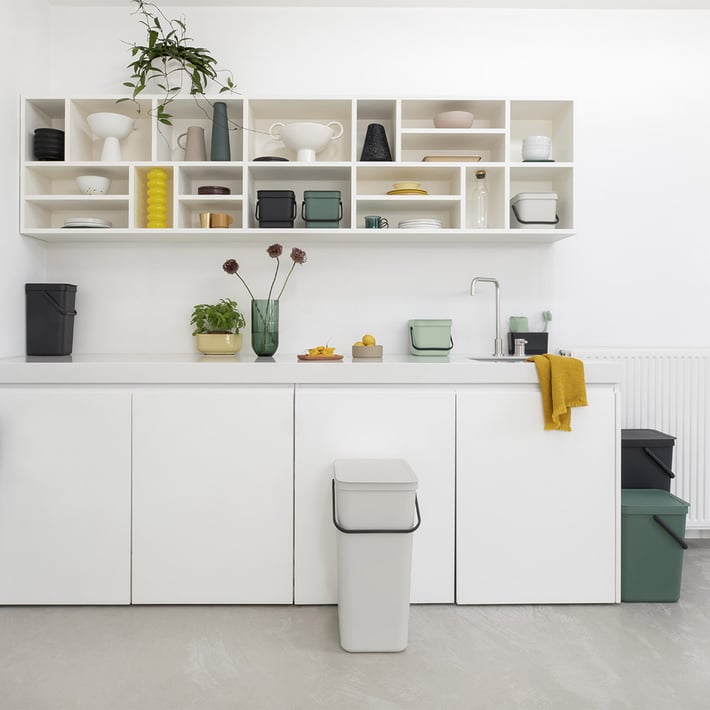 Кош за смет за разделно събиране Brabantia Sort&Go 3L, Jade Green