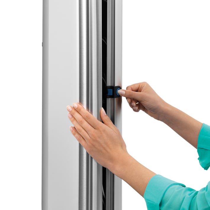 Кутия за простор за стена Brabantia WallFix Stainless Steel