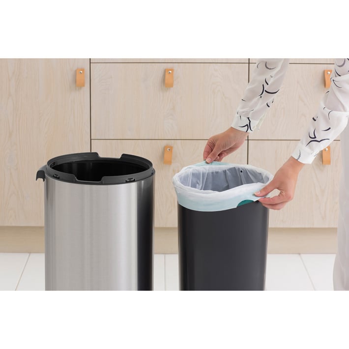 Кош за смет Brabantia Touch Bin New 30L, Matt Steel Fingerprint Proof