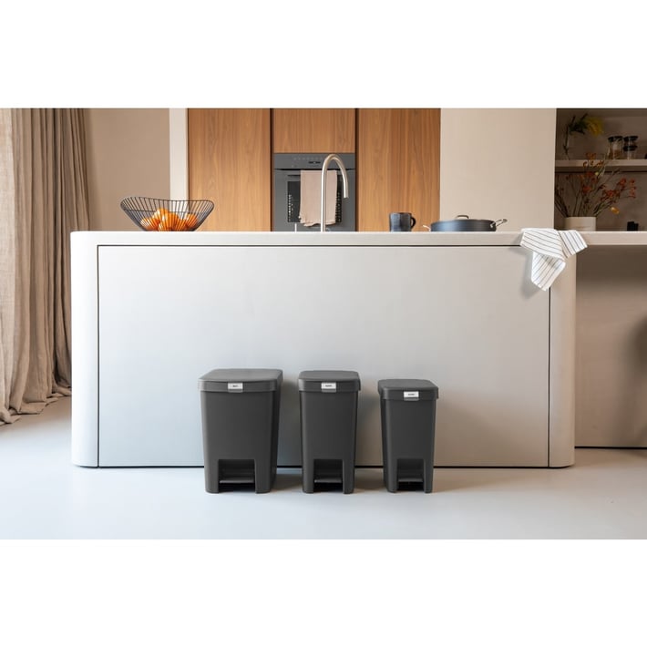 Кош за смет с педал Brabantia StepUp 10L, Dark Grey