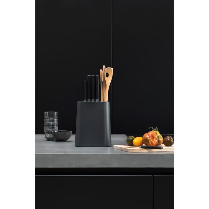 Блок за ножове с държач за прибори Brabantia, Dark Grey