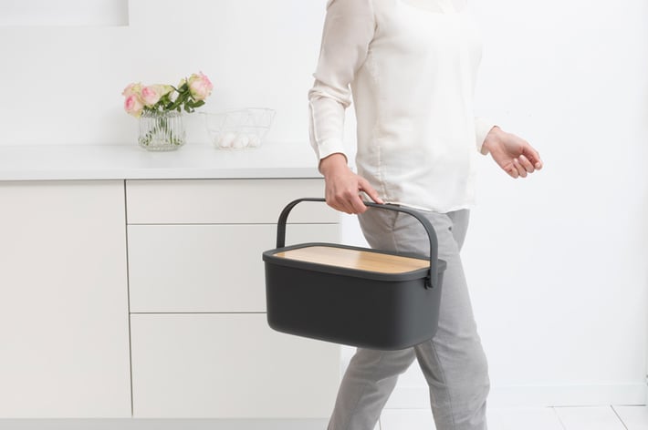 Кутия за хляб Brabantia Nic, Dark Grey