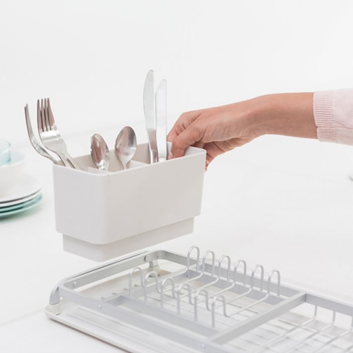 Сушилник за съдове Brabantia Light Grey, компактен