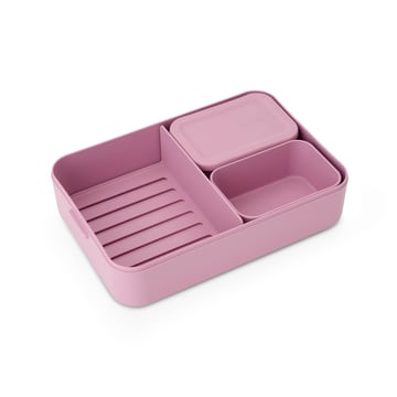 Lunch Box Brabantia Make&Take Lilac Pink Large, Plastic, Bento