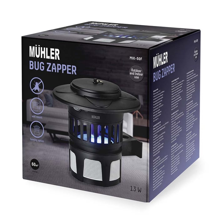 Инсектицидна лампа Muhler MIK-50F, 13W, 60m2