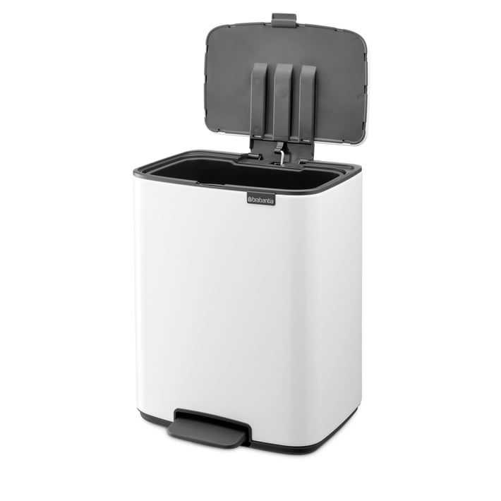 Coș de gunoi Brabantia Bo Pedal 12L, White