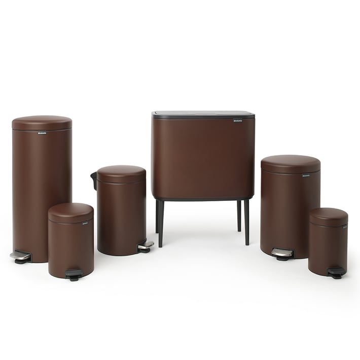 Кош за смет с педал Brabantia NewIcon 20L, Mineral Cosy Brown