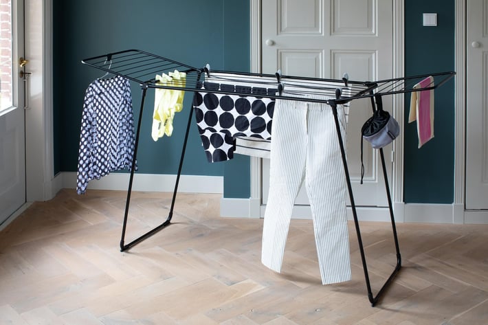 Uscător de rufe Brabantia Hangon Too 22 m, Matt Black